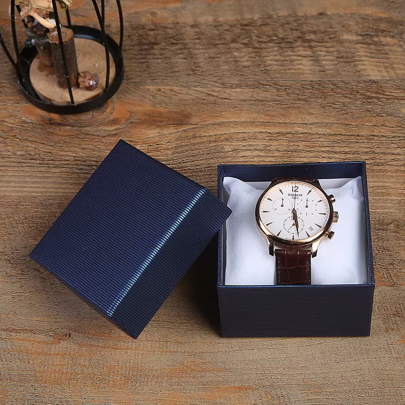 Watch Box Jewellry Store Accessories Watches Storage Box Jewelry Gift Wrap Packaging Boxes Bracelet Showcase3 Colors