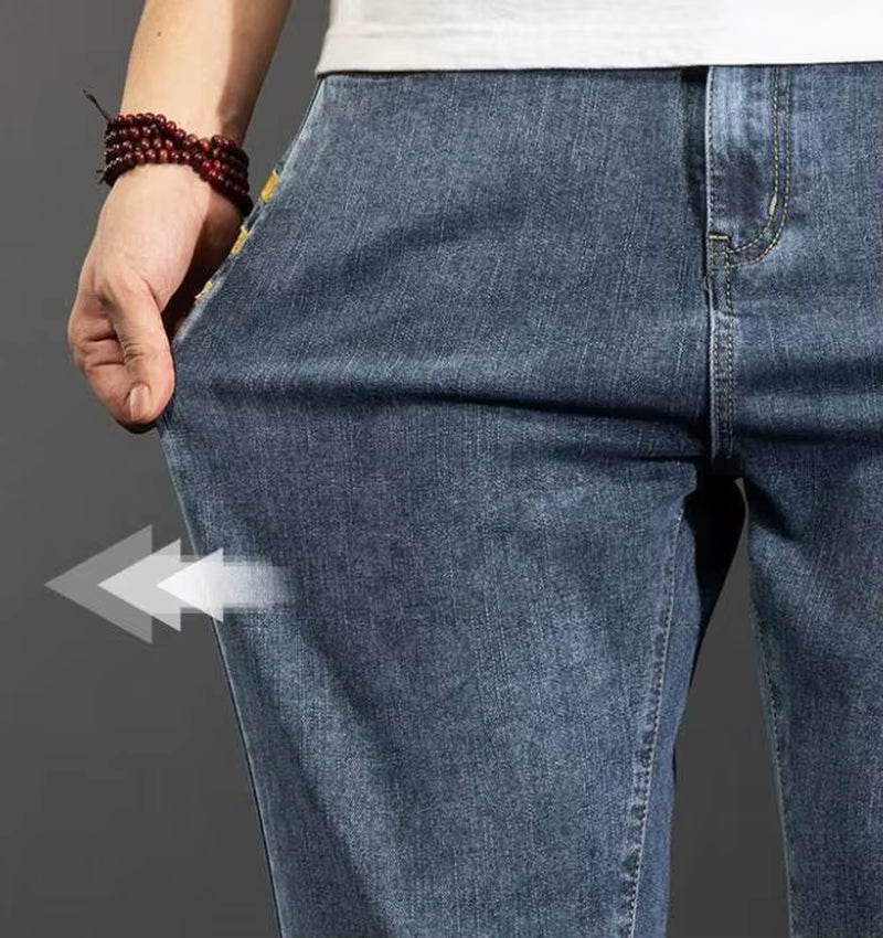 Men Jeans Loose Thin Hip-Hop Skateboard Jeans Casual Men Denim Pants Design Brand Joggers Jeans