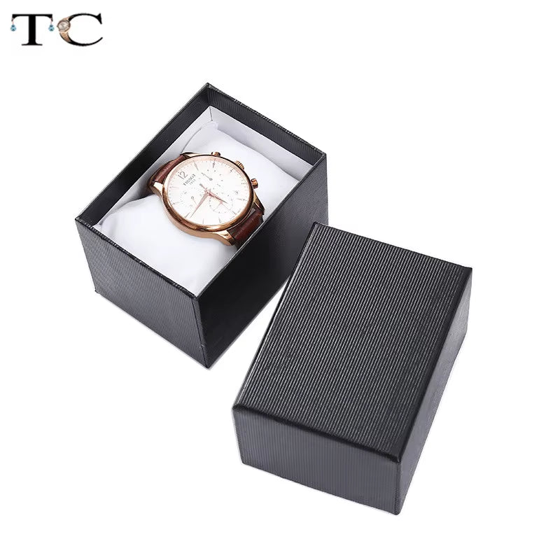 Watch Box Jewellry Store Accessories Watches Storage Box Jewelry Gift Wrap Packaging Boxes Bracelet Showcase3 Colors