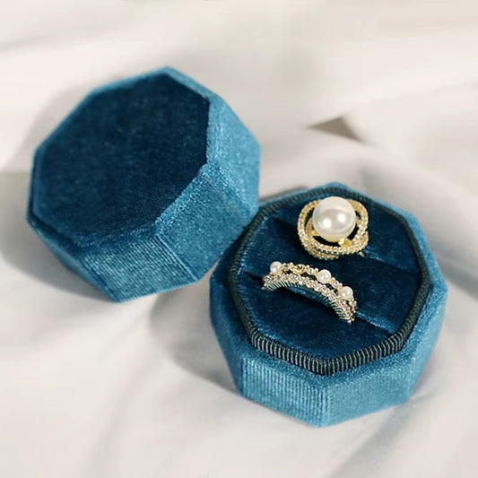 Velvet Ring Earring Box Gift Jewelry Case Gift Boxes for Wedding Jewellry Display Black Blue Green Pink Purple Red White
