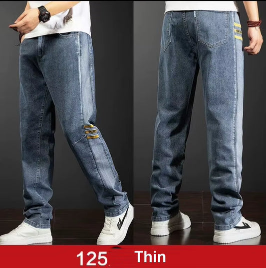 Men Jeans Loose Thin Hip-Hop Skateboard Jeans Casual Men Denim Pants Design Brand Joggers Jeans